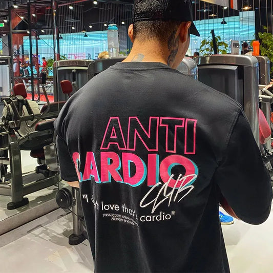 ANTI CARDIO Man Casual Over sized T shirt